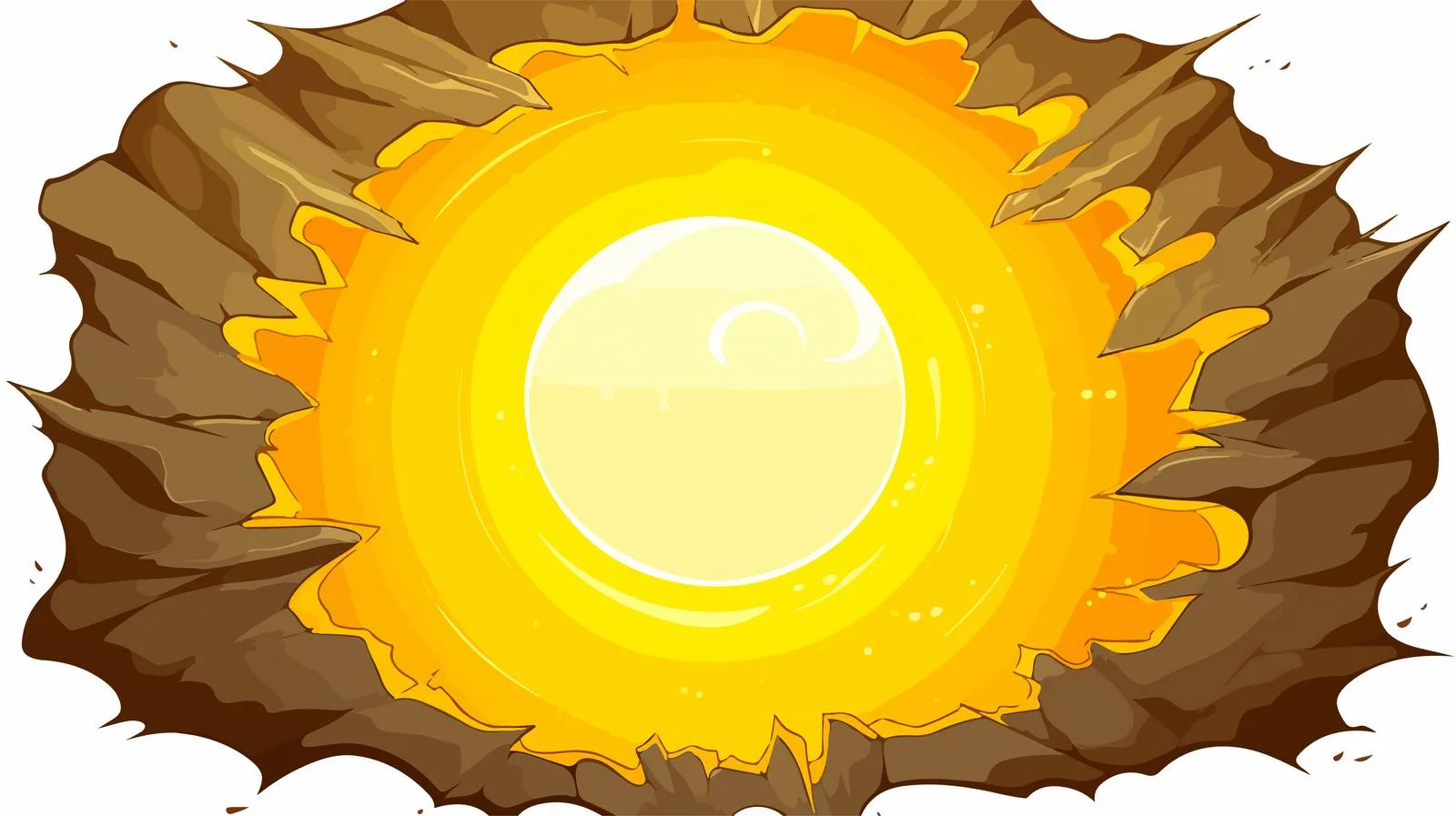 Vibrant Nighttime Yellow Moon Illustration — free download from Dotvec