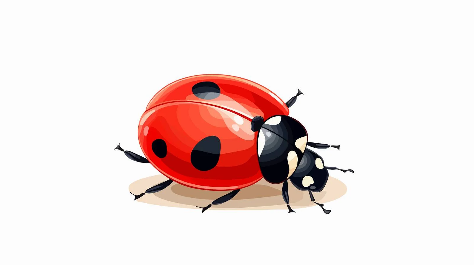 Cute Ladybug Vector Illustration — free download from Dotvec