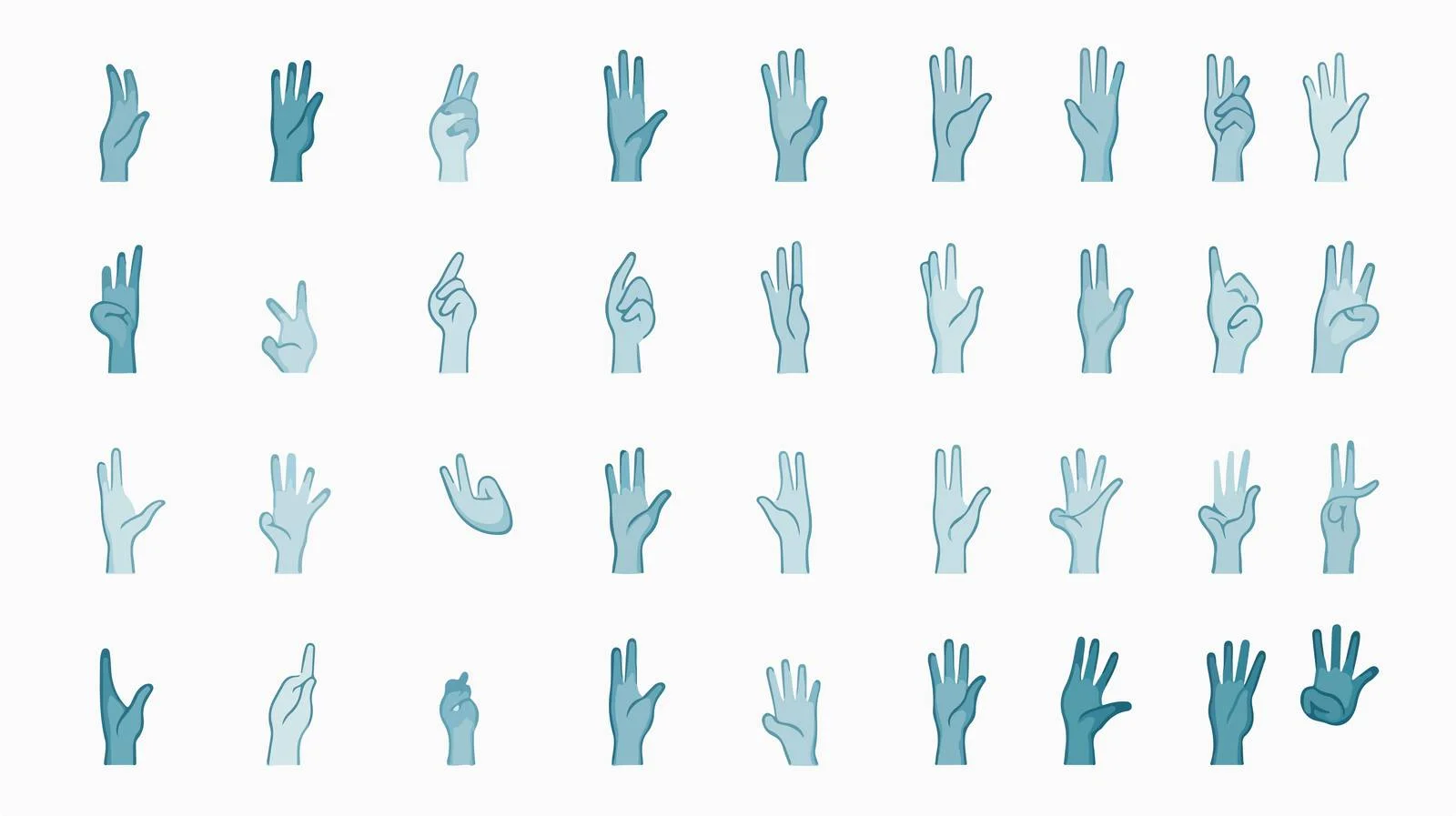 Interactive cartoon mouse cursor gestures — free download from Dotvec