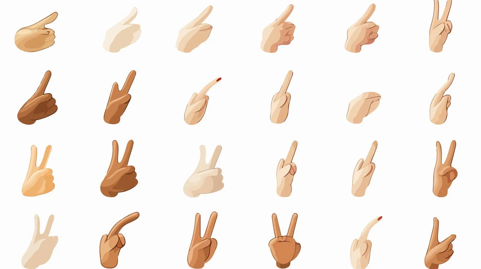 Cartoon Mouse Cursor Gestures — free download from Dotvec