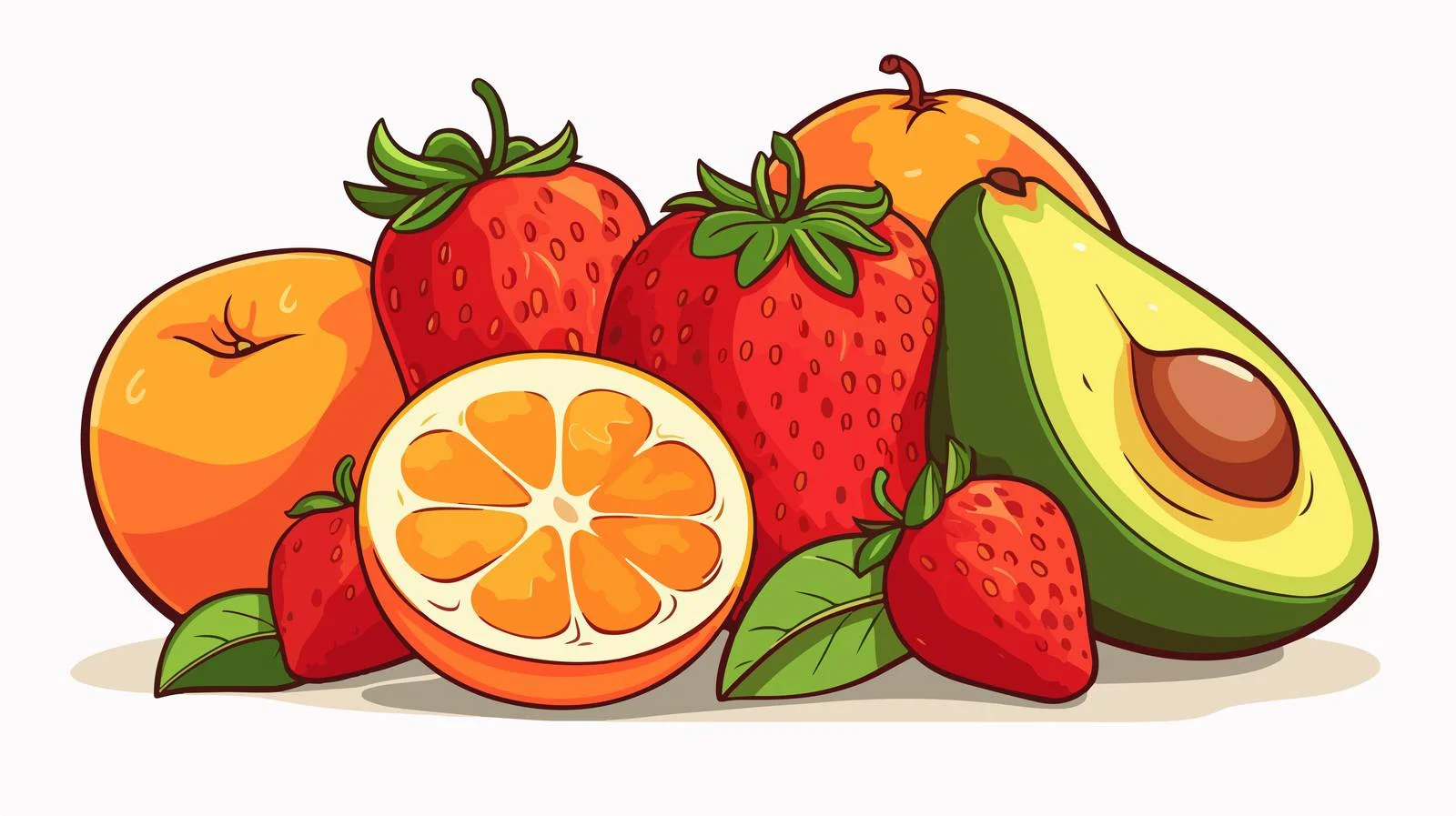 Vibrant Healthy Fruit Collection — free download from Dotvec