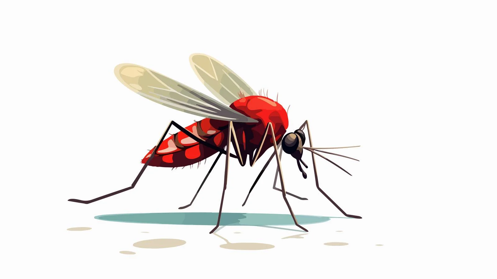 Mosquito Bloodsucking Cartoon Vector Character — free download from Dotvec