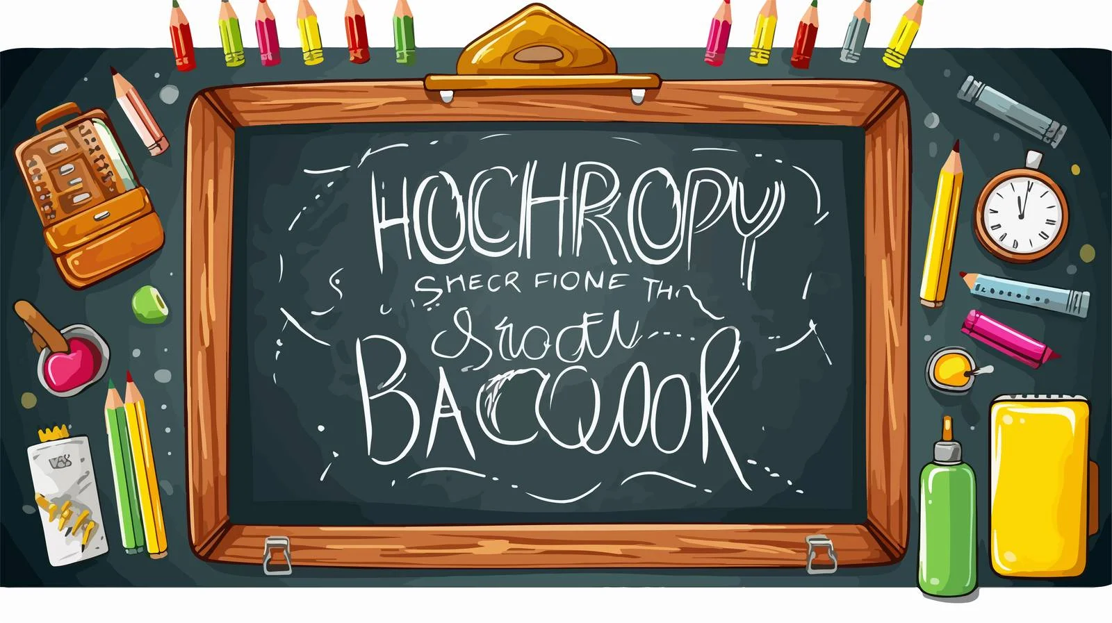 Welcome Message Pencil Illustration — free download from Dotvec