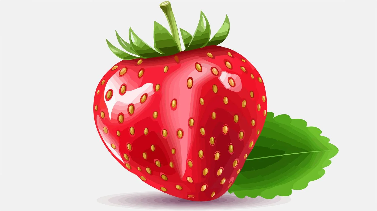 Strawberry Cartoon Illustration — free download from Dotvec