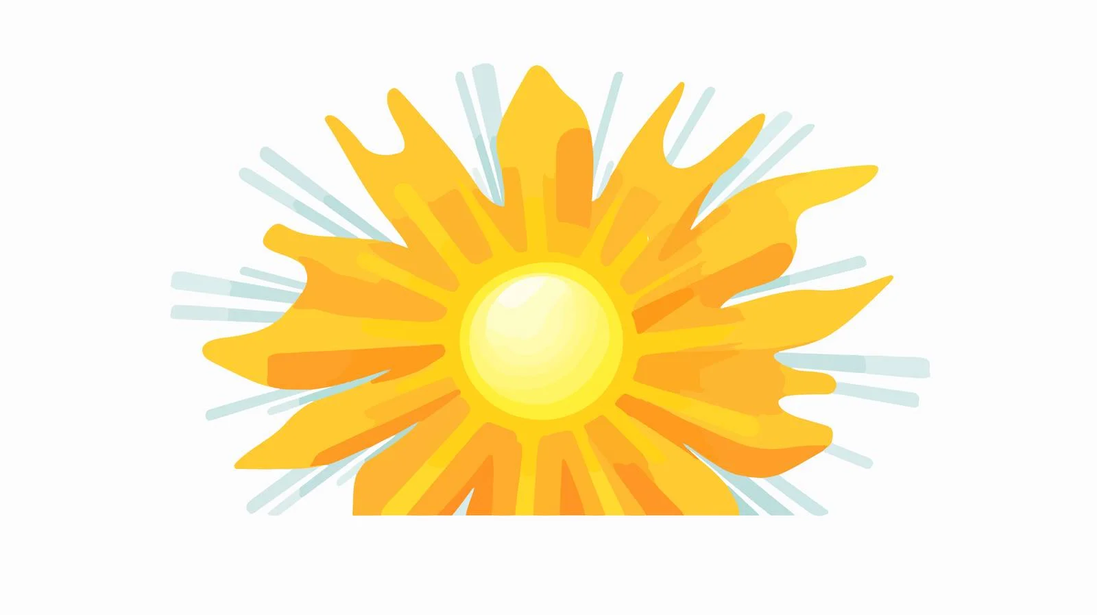 Sunlight Heat Rays Vector Illustration — free download from Dotvec