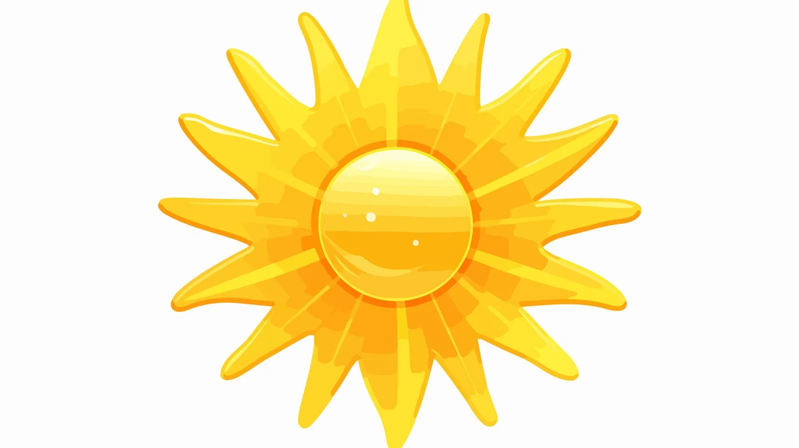 Radiant Yellow Sun Illustration — free download from Dotvec