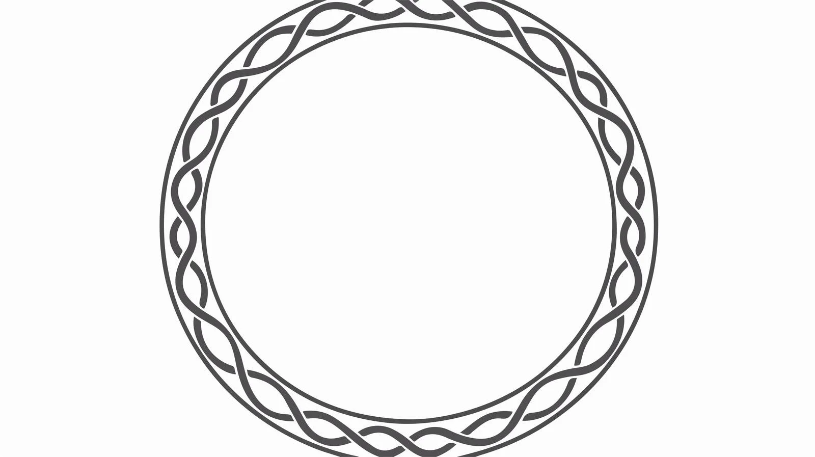 Celtic Circular Frame Design — free download from Dotvec
