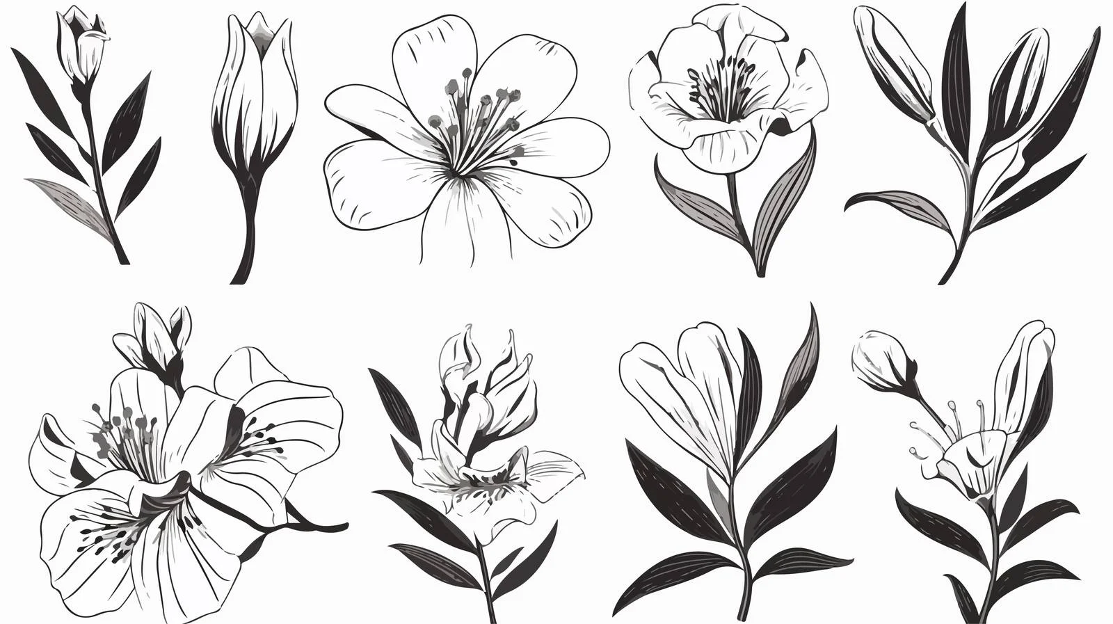 Hand-Drawn Botanical Vector Collection — free download from Dotvec