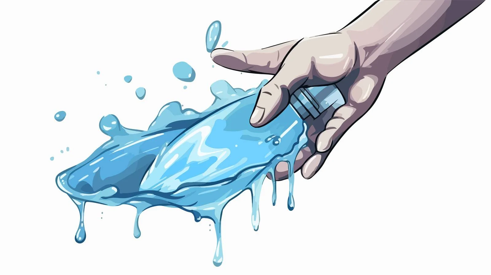 Comic Hand Washing with Soap — free download from Dotvec