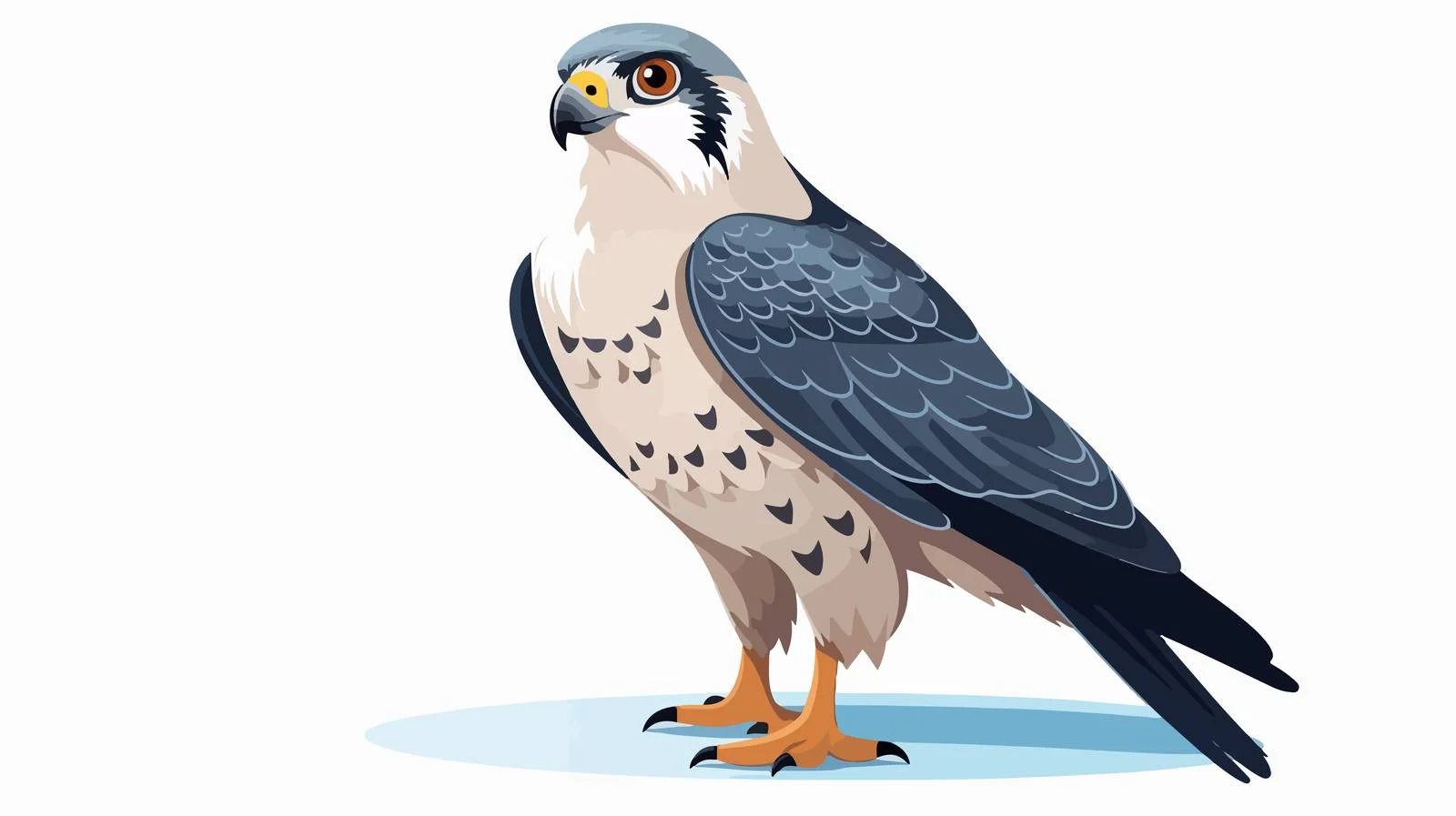 Majestic Falcon Illustration on White Background — free download from Dotvec