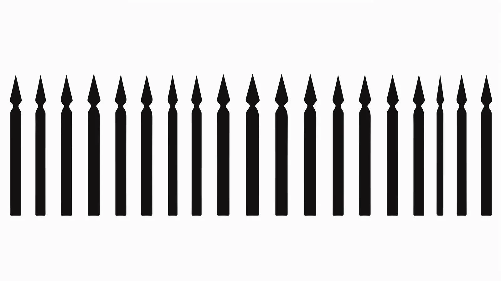 Silhouette Wooden Fence Isolated — free download from Dotvec