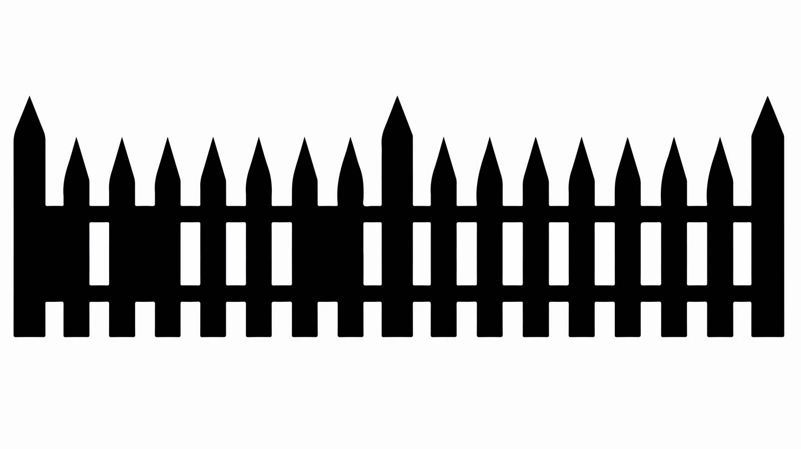 Fence Silhouette Isolated — free download from Dotvec