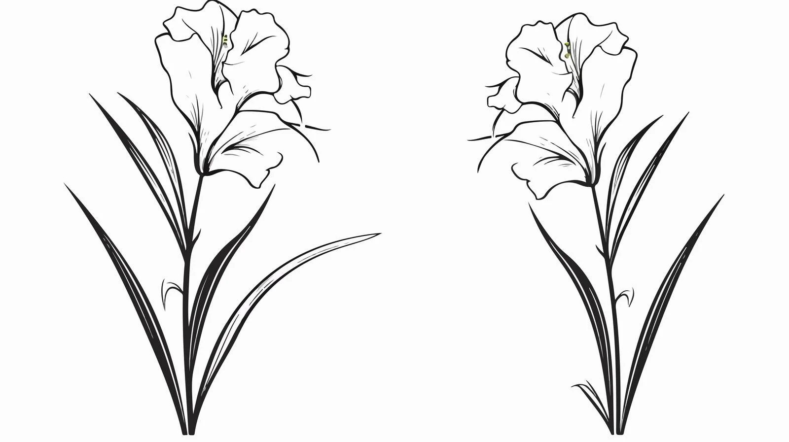 Botanical Line Art Print Design — free download from Dotvec