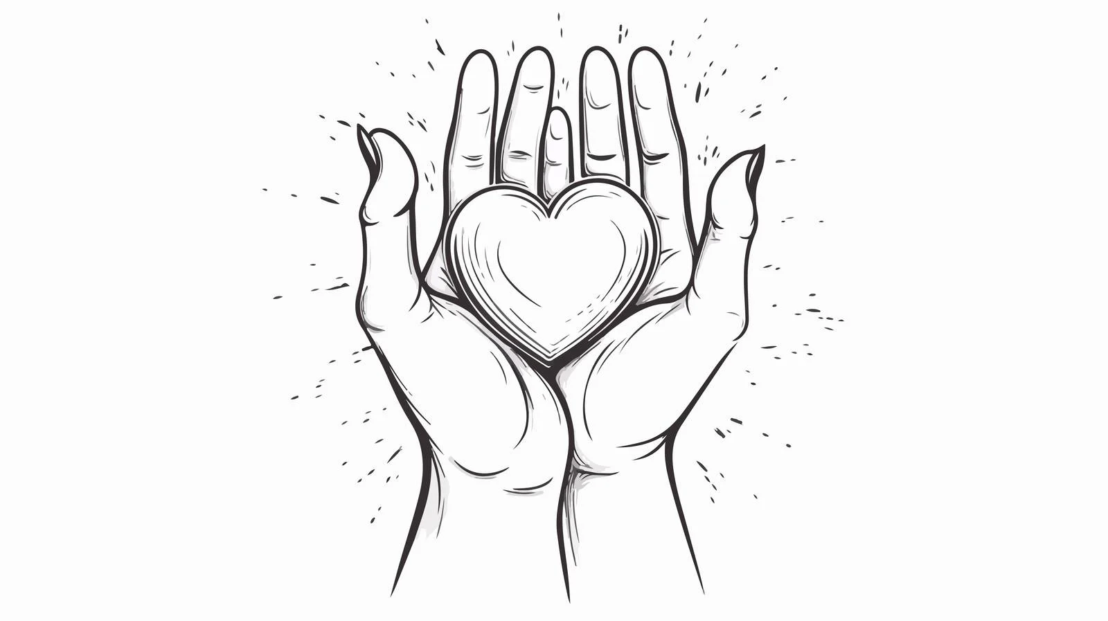 Hand-Drawn Love Concept Sketch — free download from Dotvec