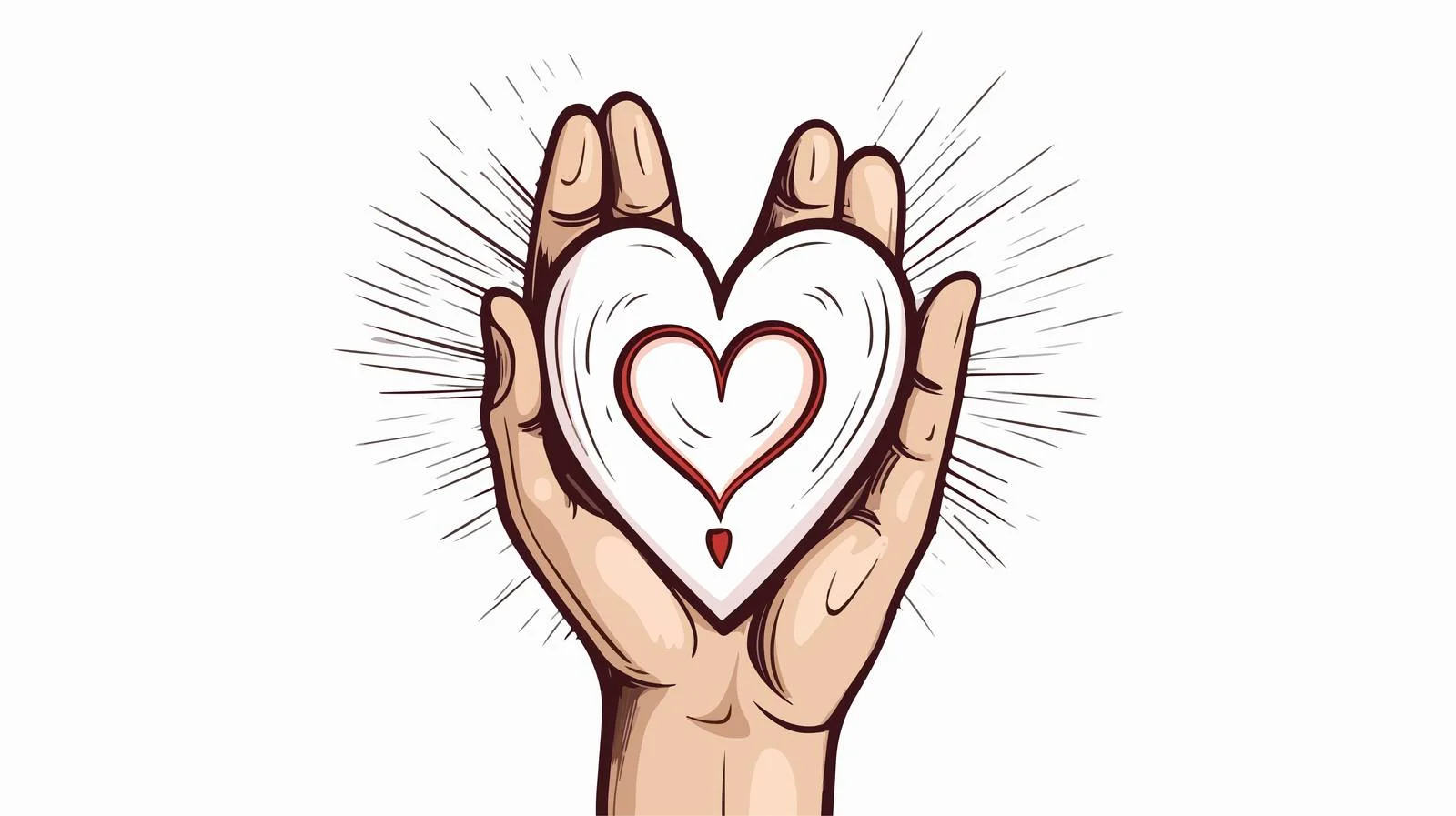 Love Concept Sketch Heart — free download from Dotvec