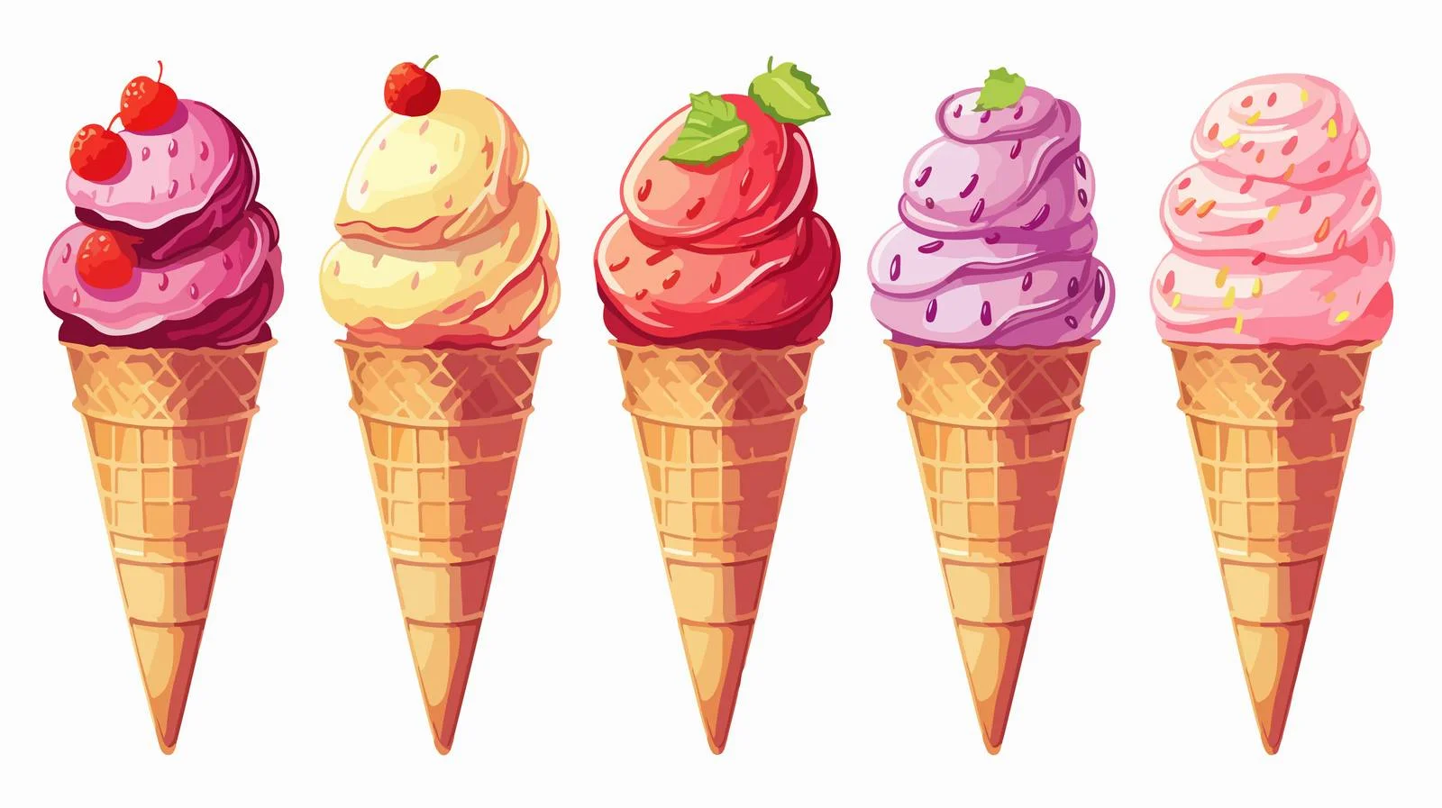 Fruit Vector Ice Cream — free download from Dotvec