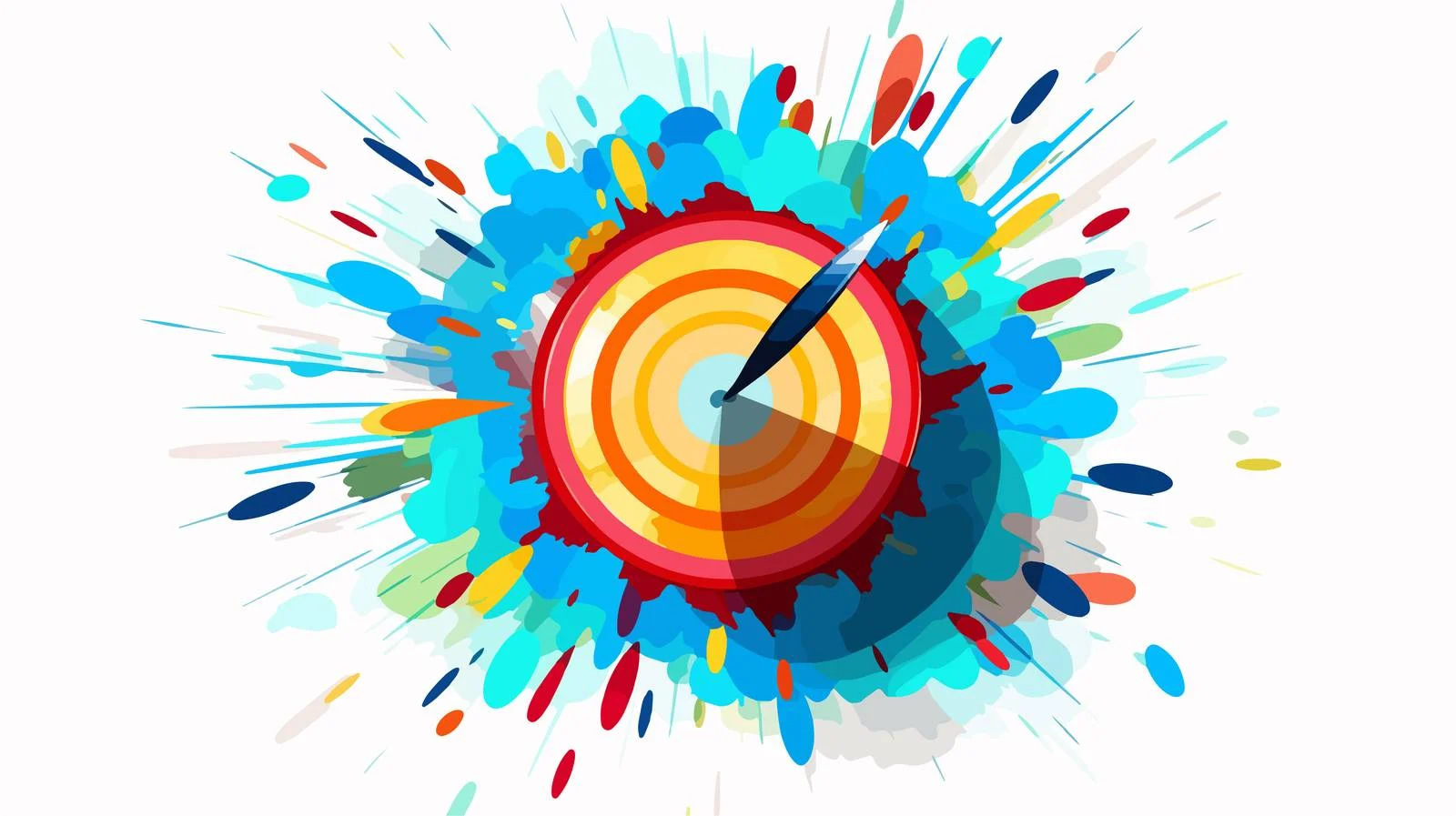 Success Arrows Hitting Target Vector Icon — free download from Dotvec