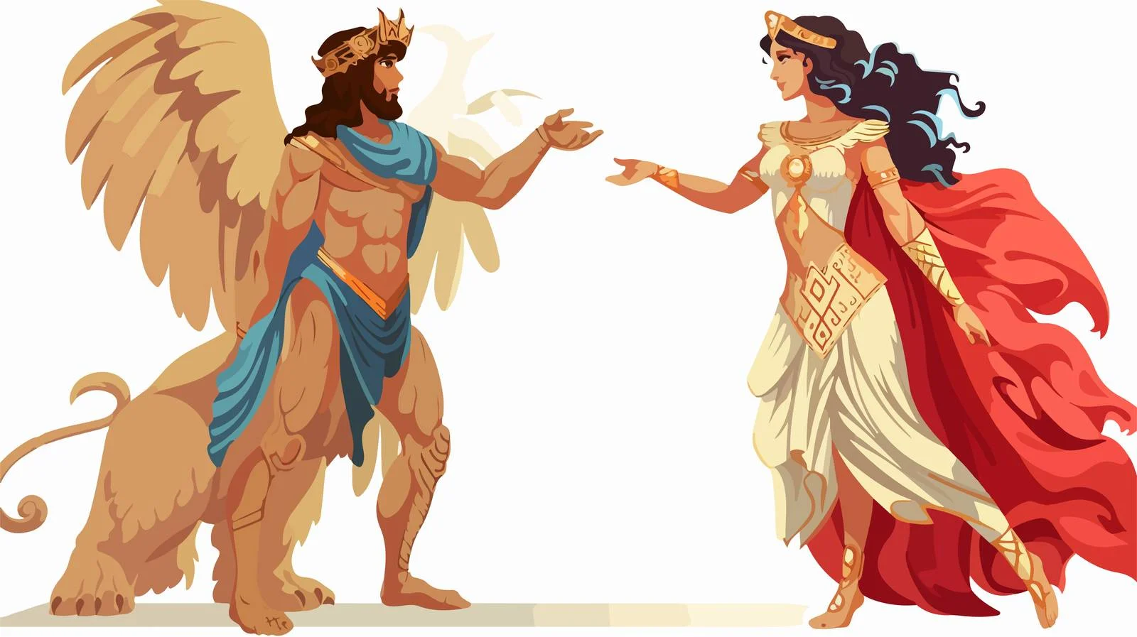 Ancient Greek Mythical Vector Illustration — free download from Dotvec