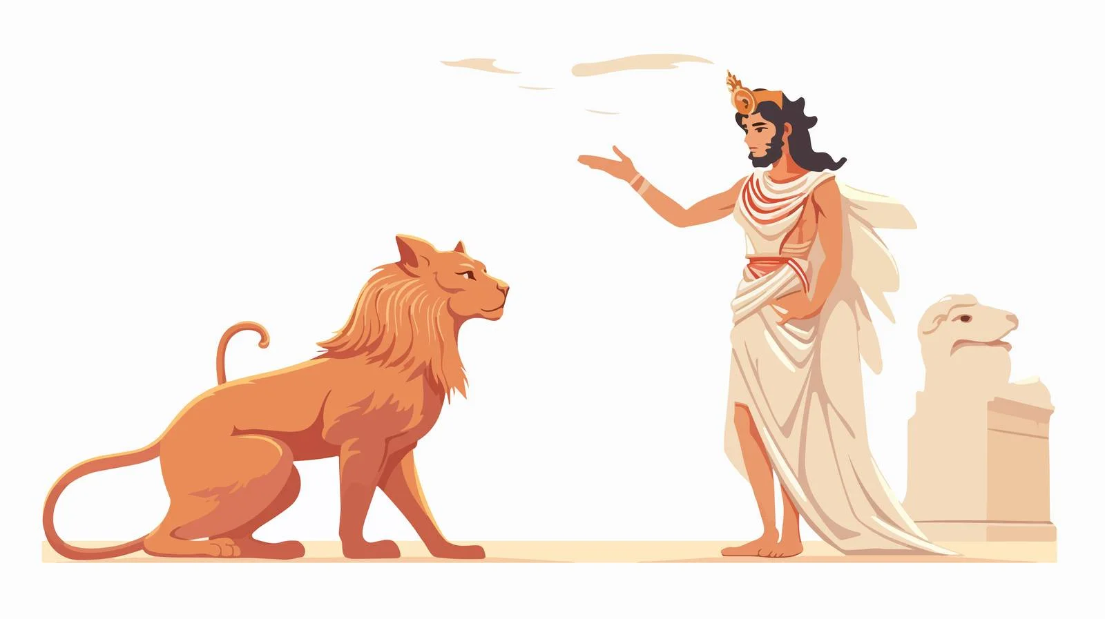 Ancient Greek Mythical Vector Illustration — free download from Dotvec