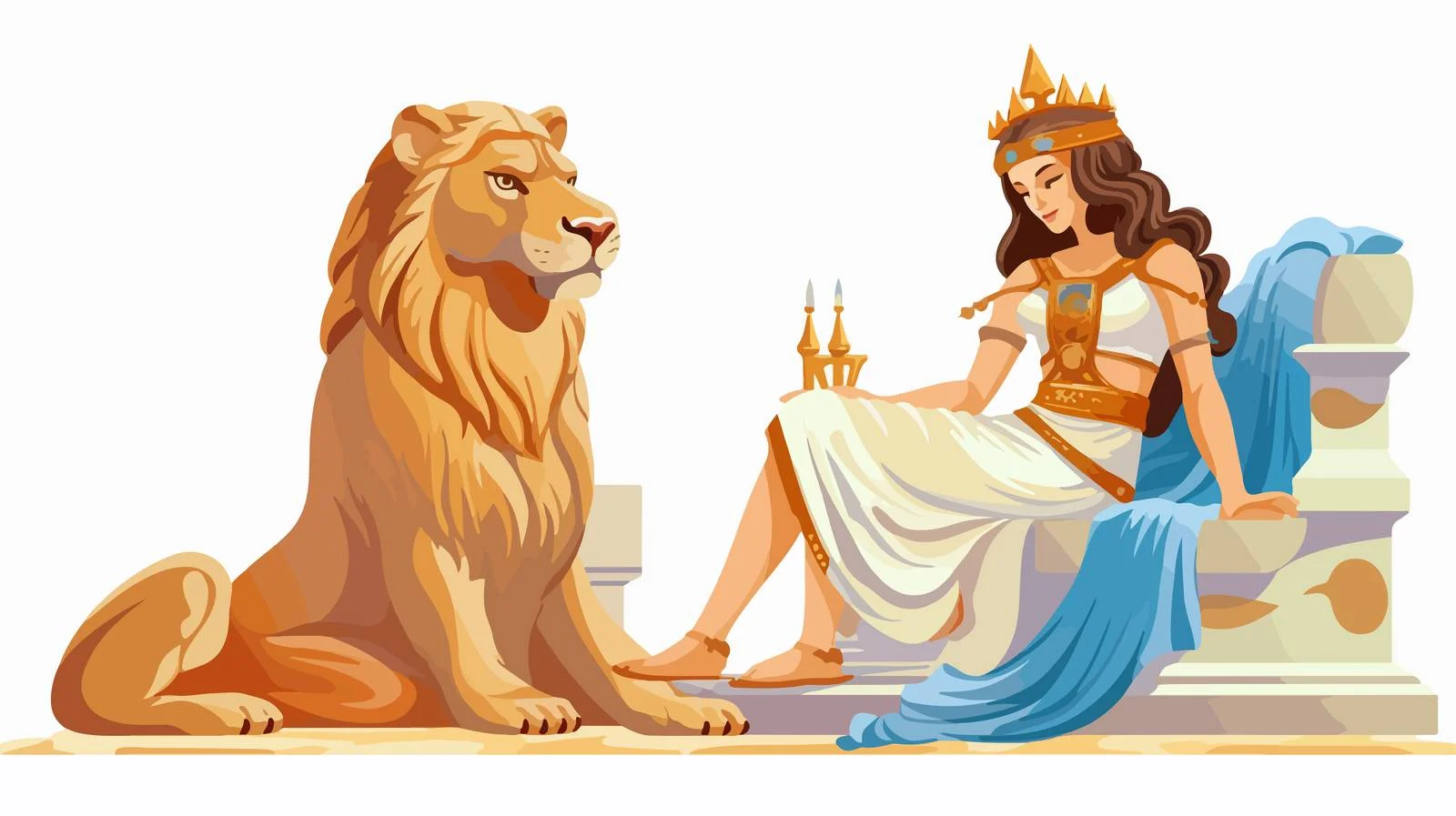 Ancient Greek Mythical Vector Illustration — free download from Dotvec