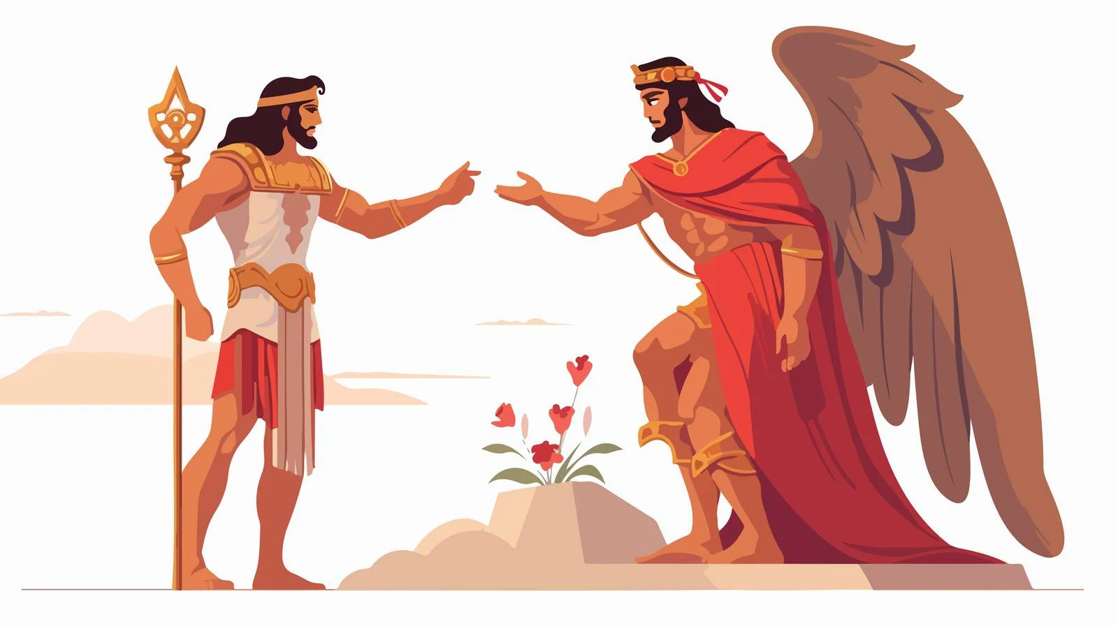 Ancient Greek Mythical Vector Illustration — free download from Dotvec