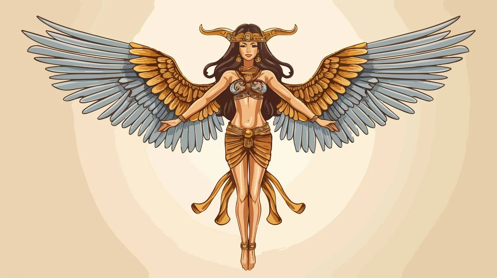 Egyptian National Drawing Illustration — free download from Dotvec