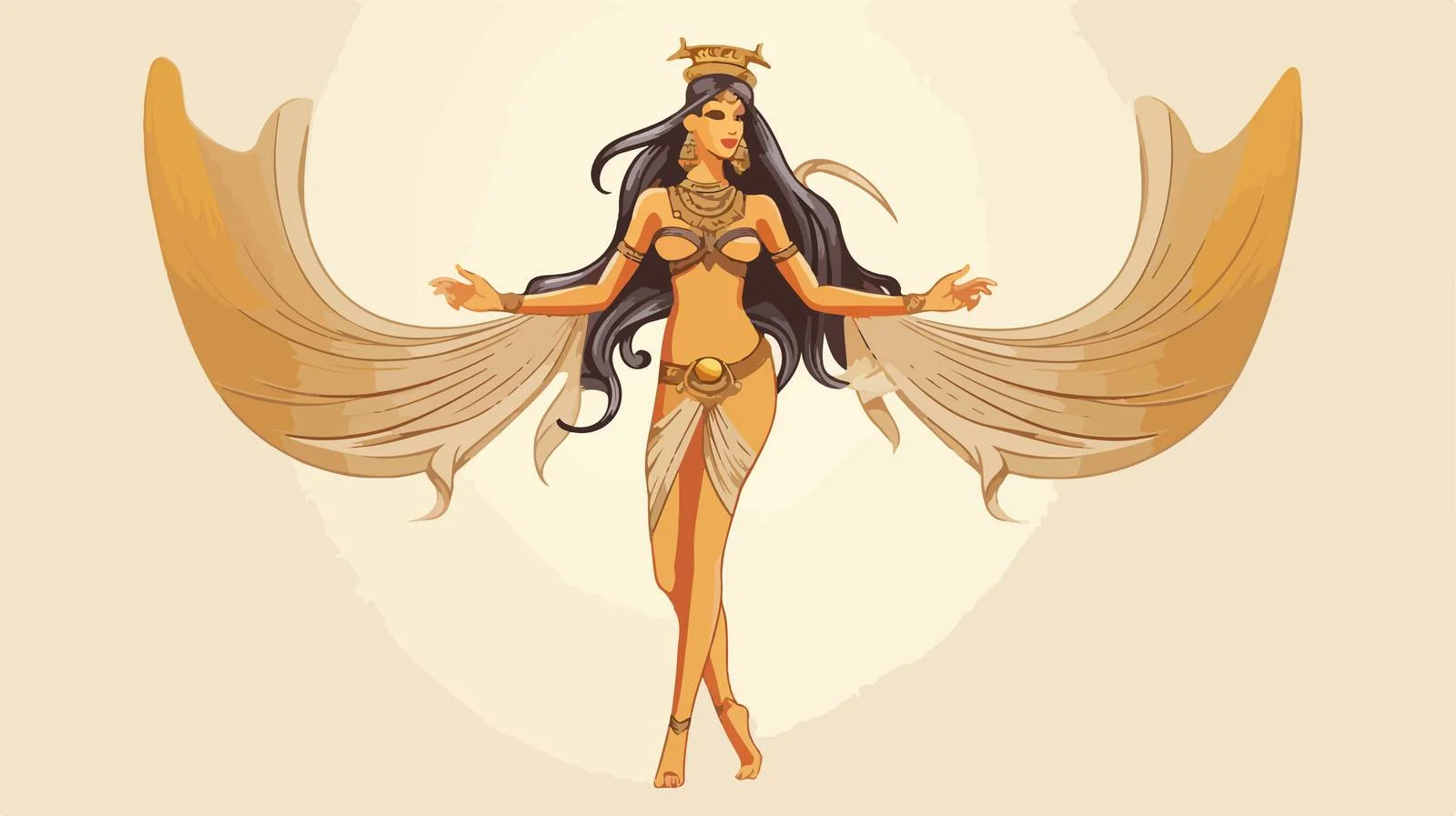 Egyptian National Drawing Vector Illustration — free download from Dotvec