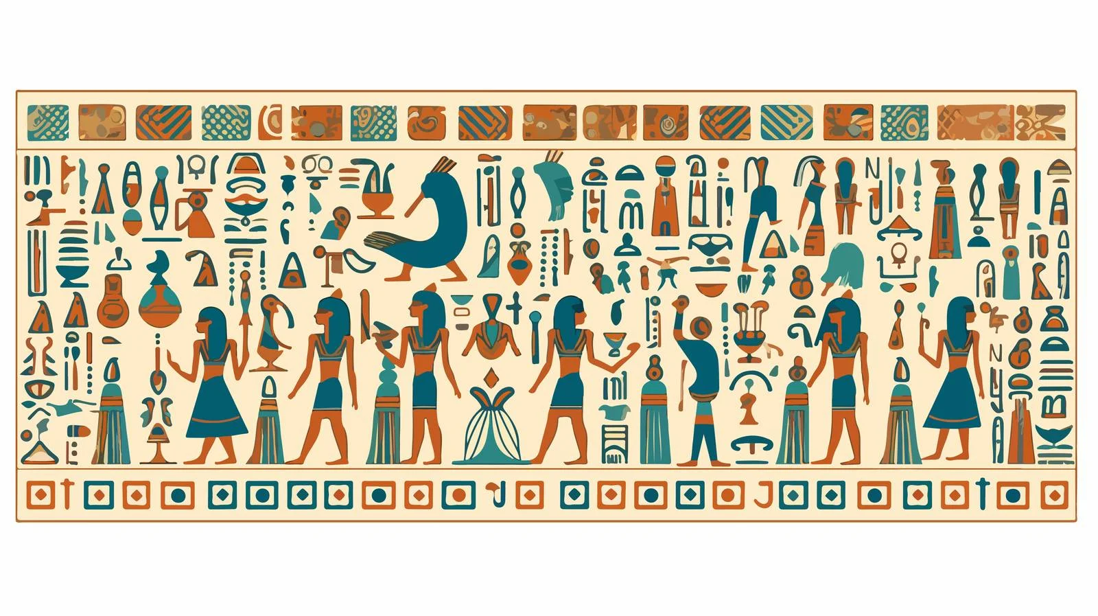 Egyptian National Drawing Vector Illustration — free download from Dotvec