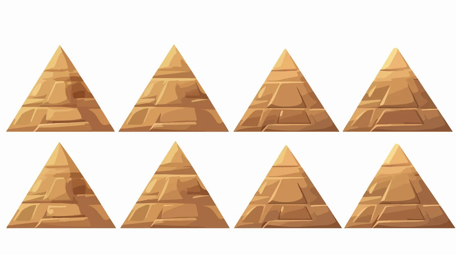 Egyptian Pyramids Vector Illustration — free download from Dotvec