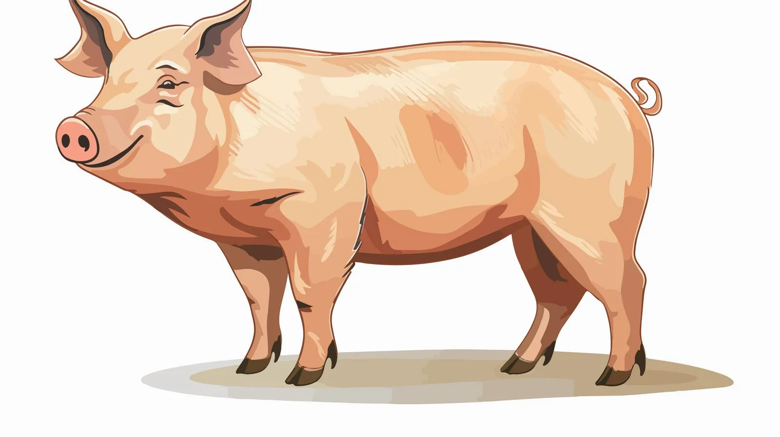 Pig Graphic Vector Illustration — free download from Dotvec