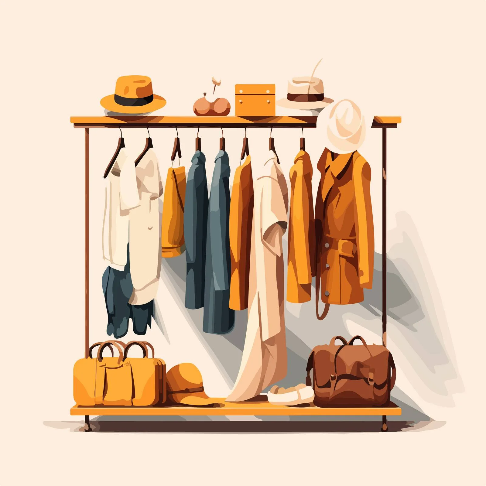 Modern Coat Rack in Fashionable Showroom — free download from Dotvec