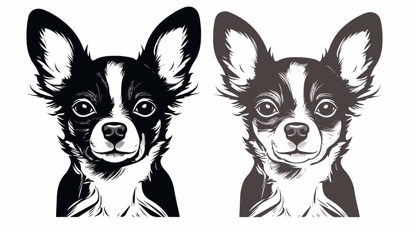 Sitting Chihuahua Toy Terrier Illustration — free download from Dotvec