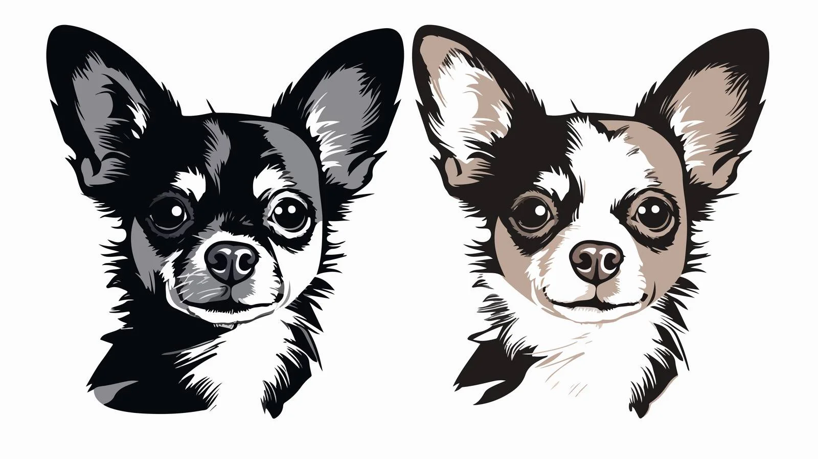 Sitting Chihuahua Toy Terrier Vector Illustration — free download from Dotvec