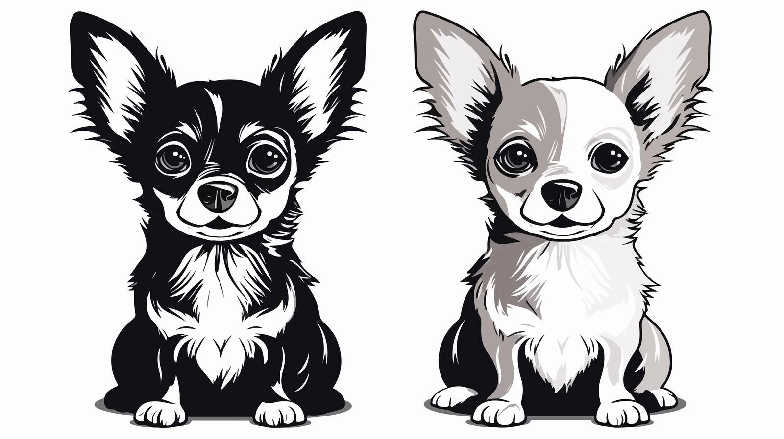 Chihuahua Toy Sitting Vector Illustration — free download from Dotvec