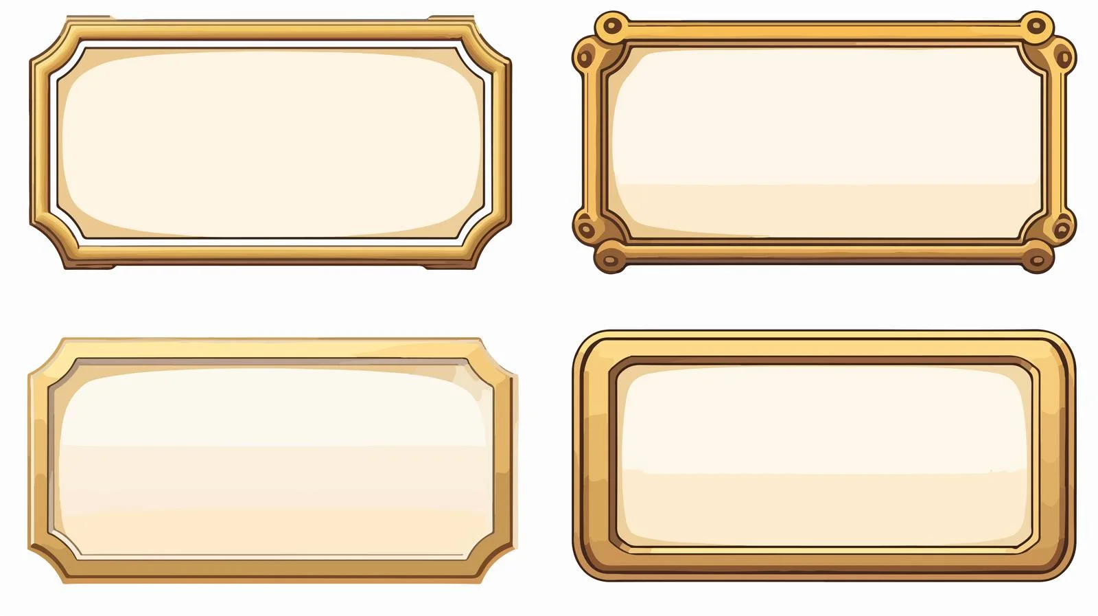 Retro Light Box Label Frames Collection — free download from Dotvec