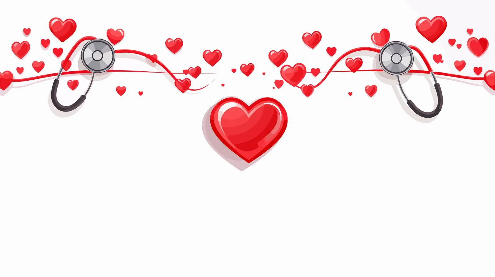 Nurse Stethoscope Heart Silhouette Vector — free download from Dotvec