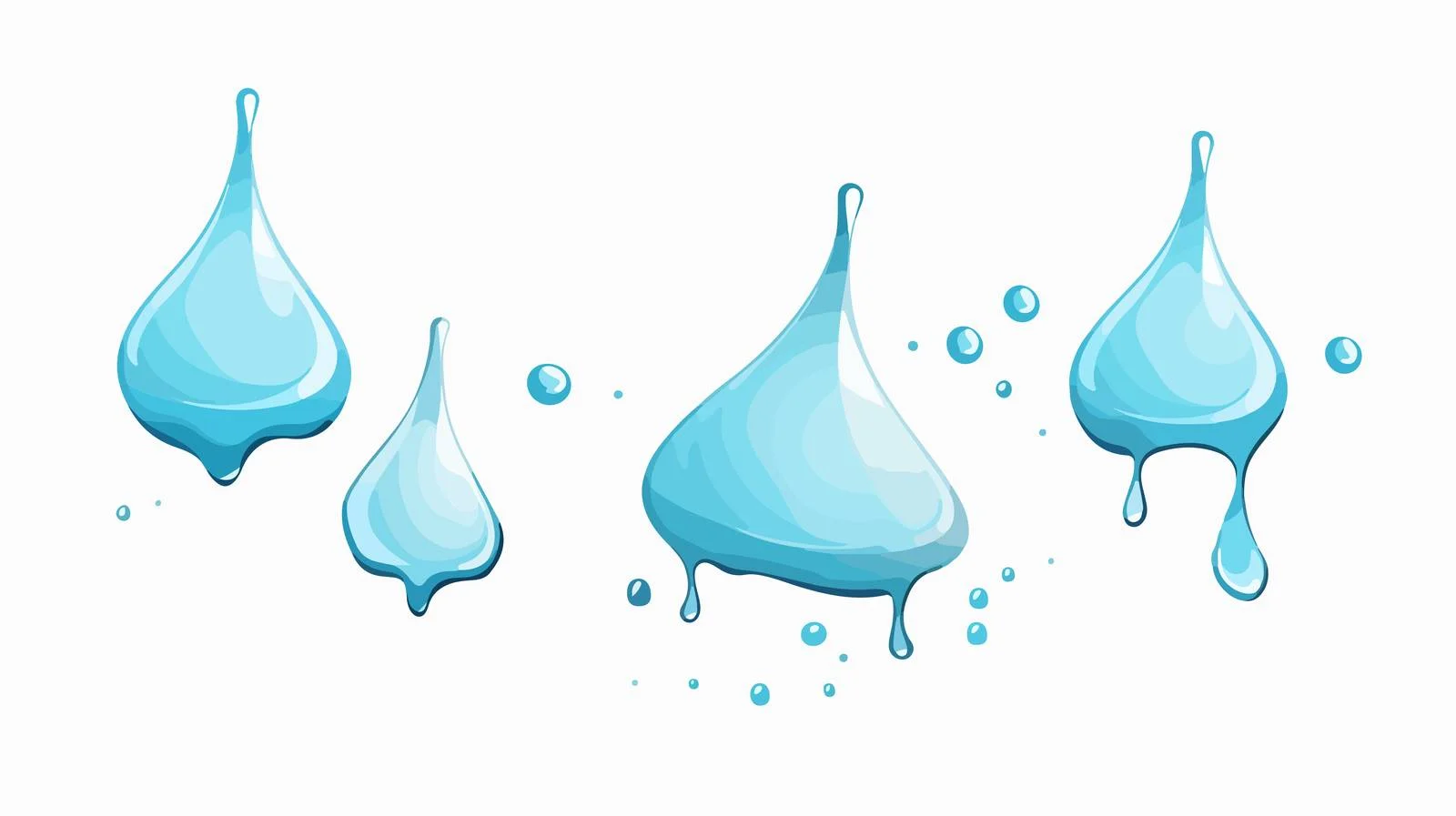 Water Droplets Falling: Atmospheric Elegance — free download from Dotvec