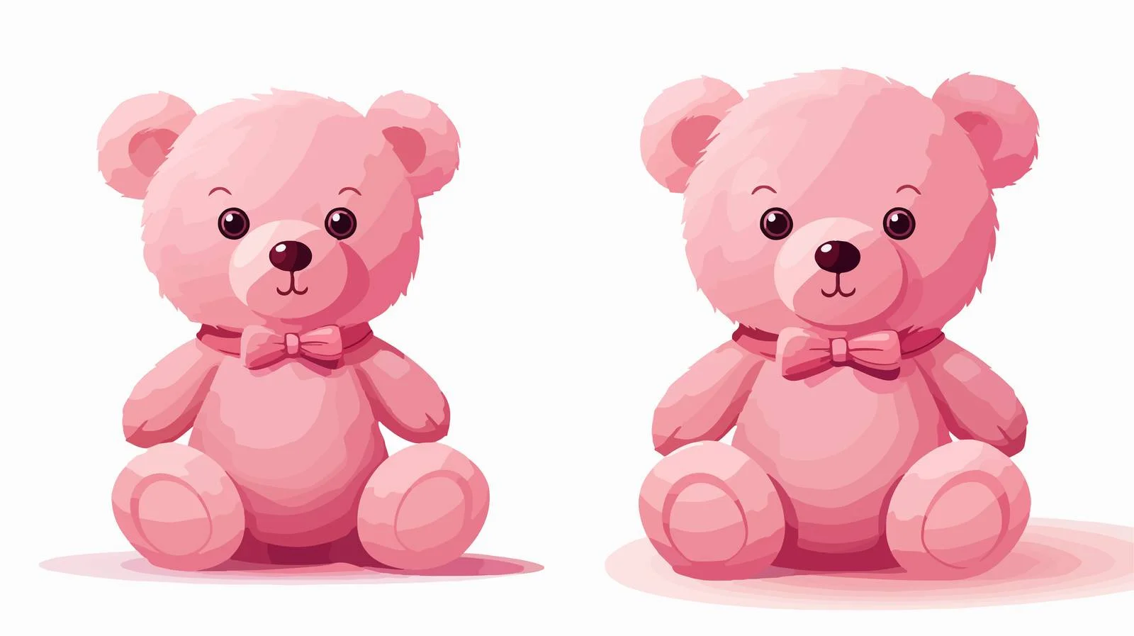 Adorable Teddy Bear Isolated Vector Illustration — free download from Dotvec