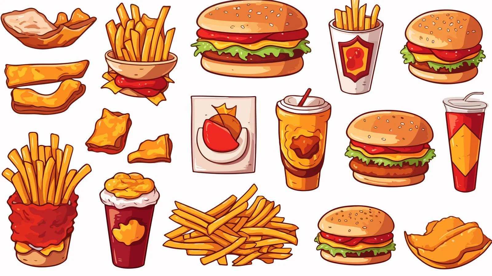 Fast Food Vector Collection — free download from Dotvec
