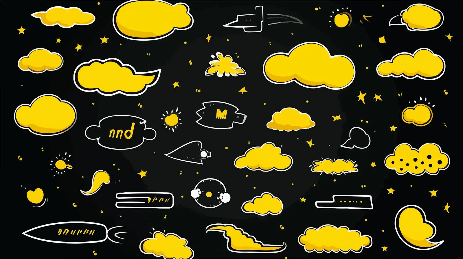 Comic Speech Bubbles Set — free download from Dotvec