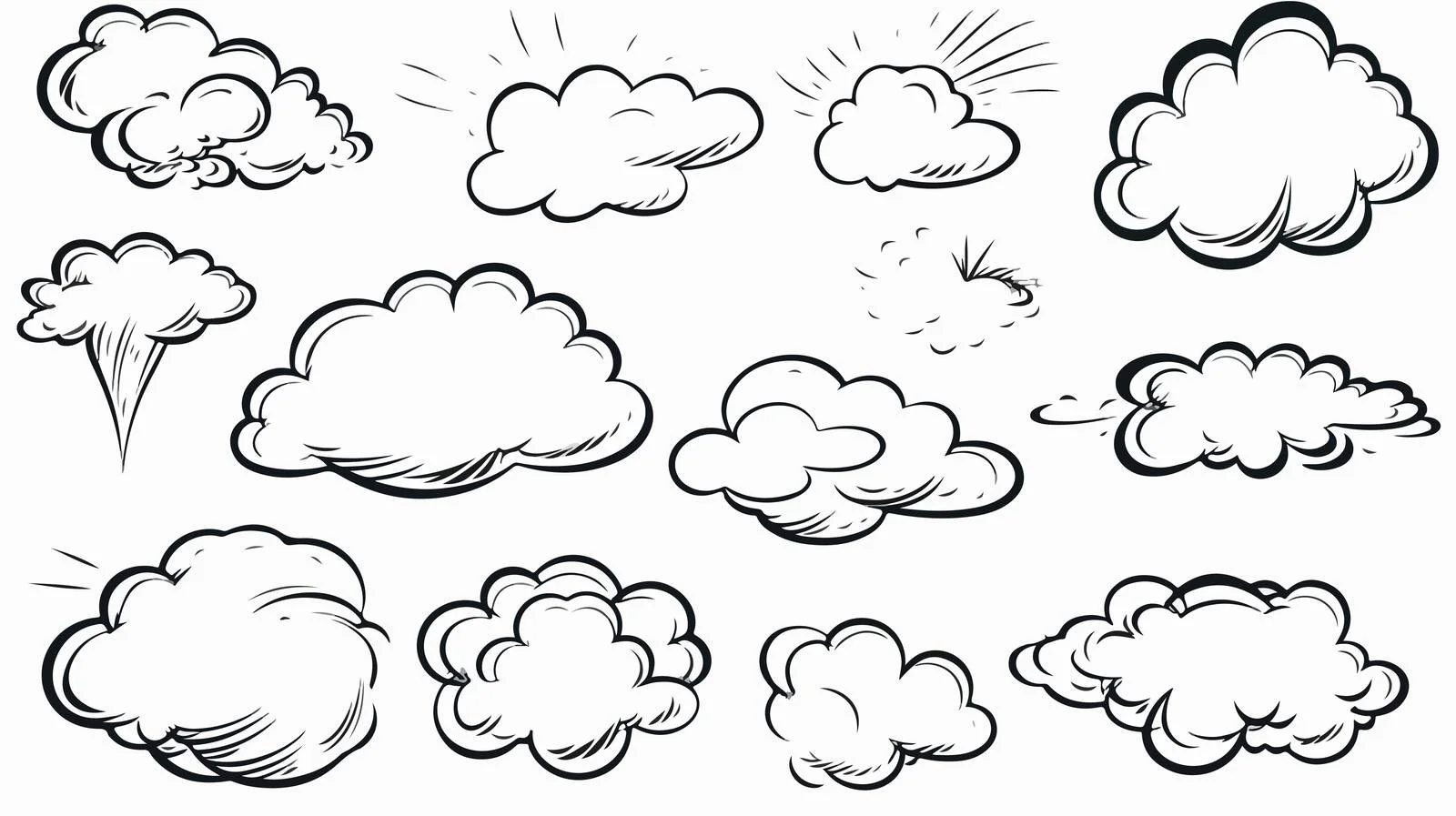 Comic Talk Speech Bubbles Set — free download from Dotvec