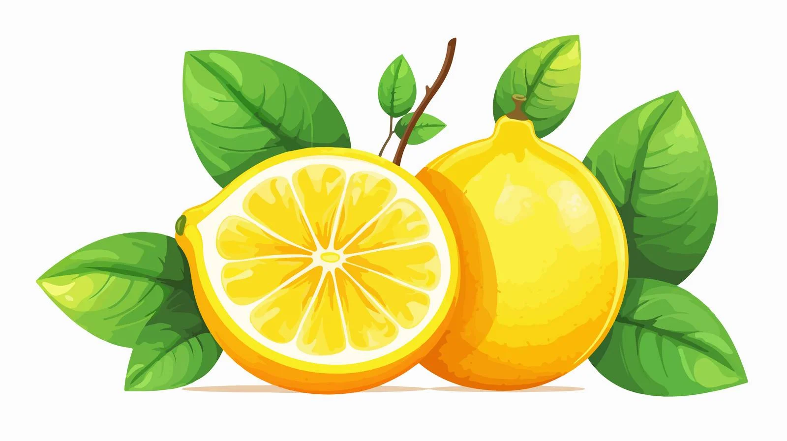 Yellow Lemon Vector for Cooking — free download from Dotvec
