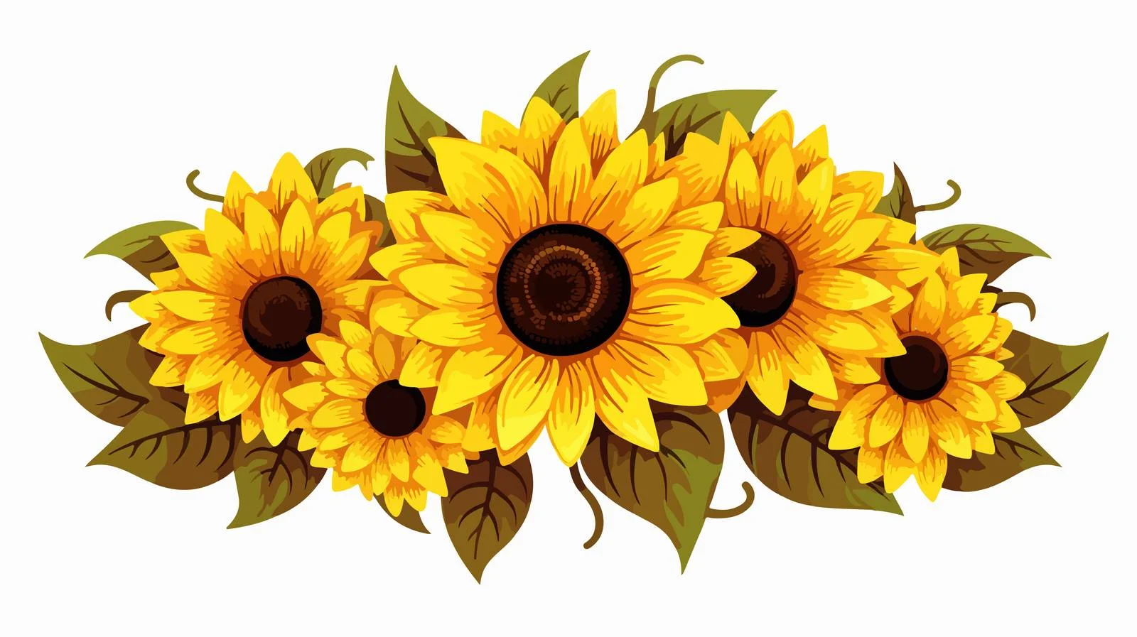 Sunflower Silhouette Vector Illustration — free download from Dotvec