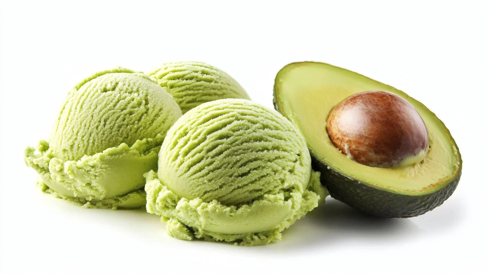 Avocado Ice Cream on White Background — free download from Dotvec