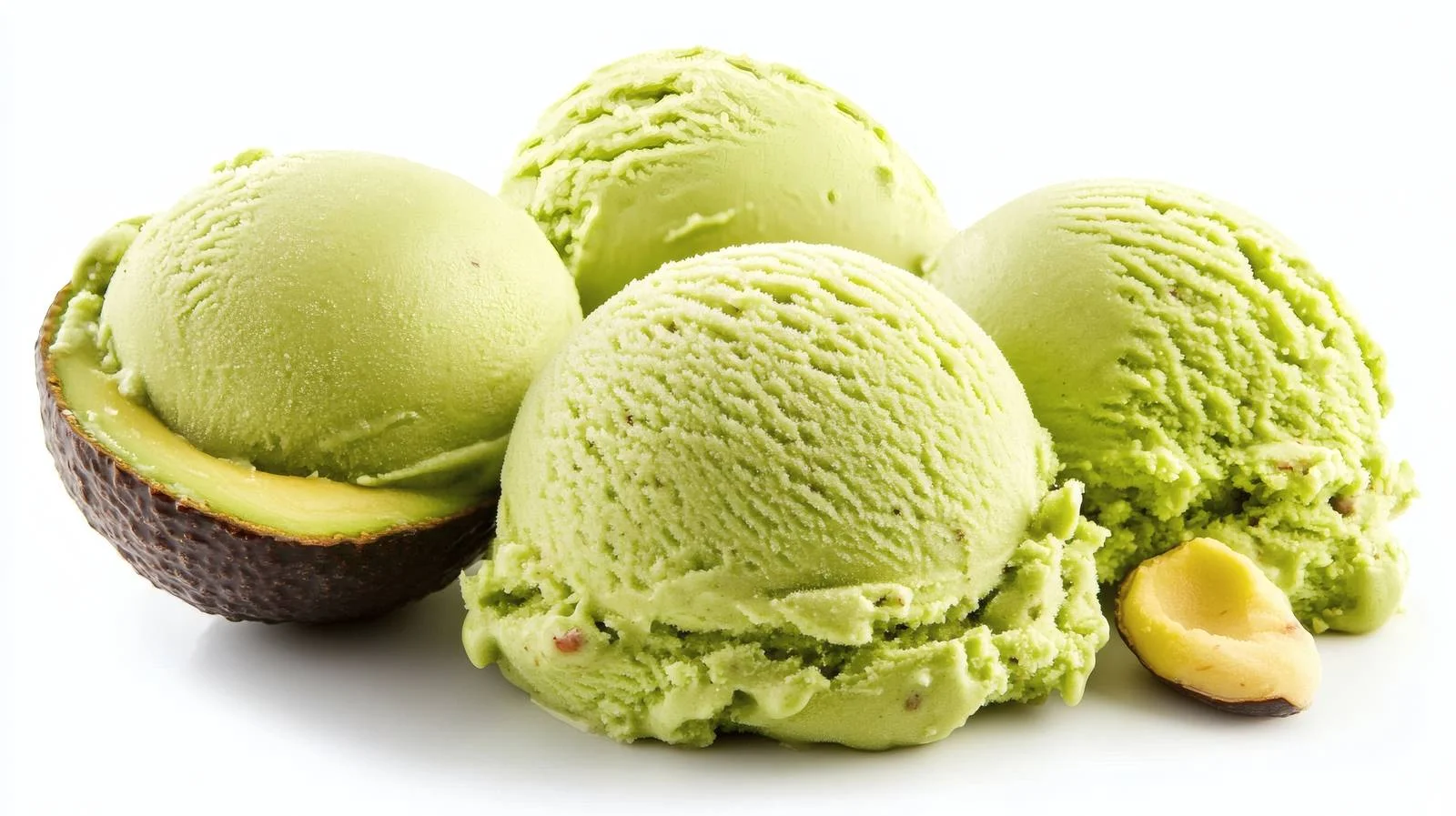 Avocado Ice Cream on White Background — free download from Dotvec