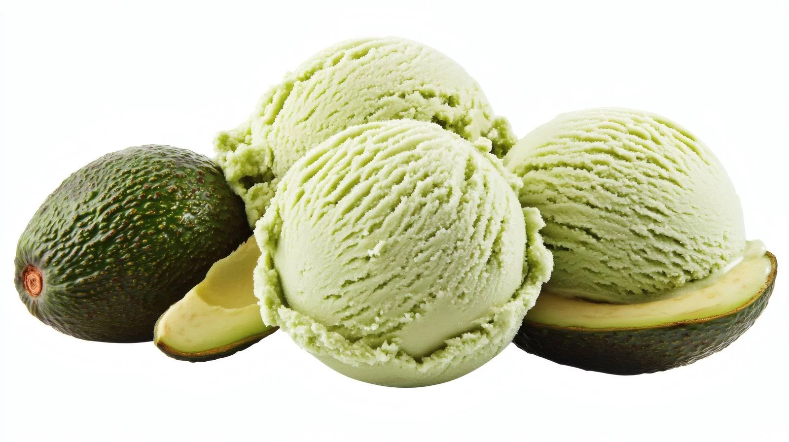 Avocado Ice Cream on White Background — free download from Dotvec