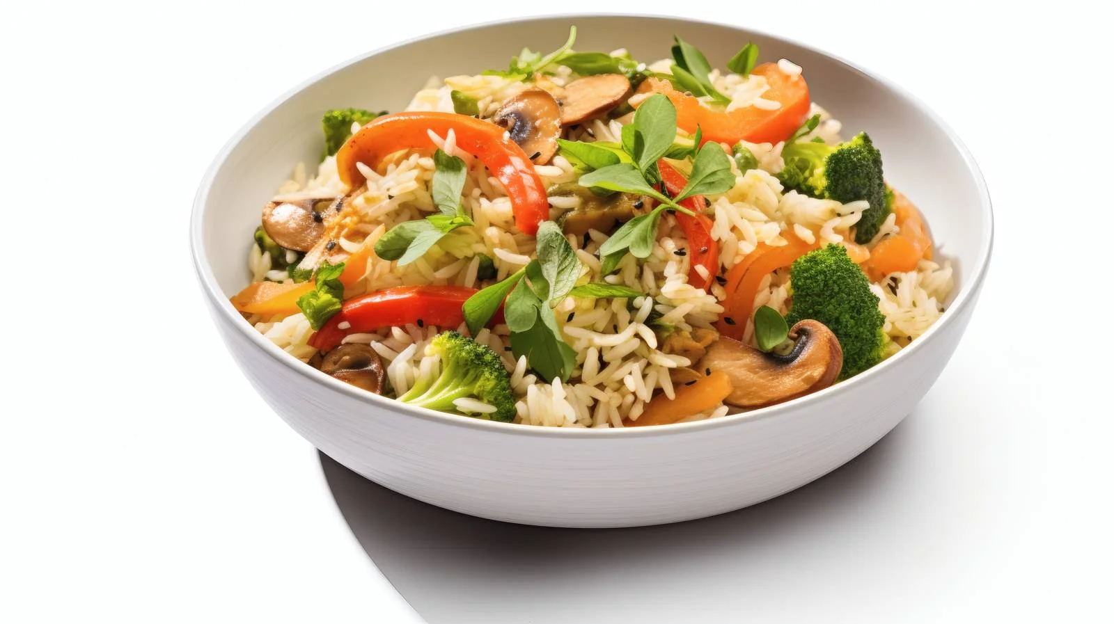 Colorful Vegetable Stir-Fry on White Background — free download from Dotvec