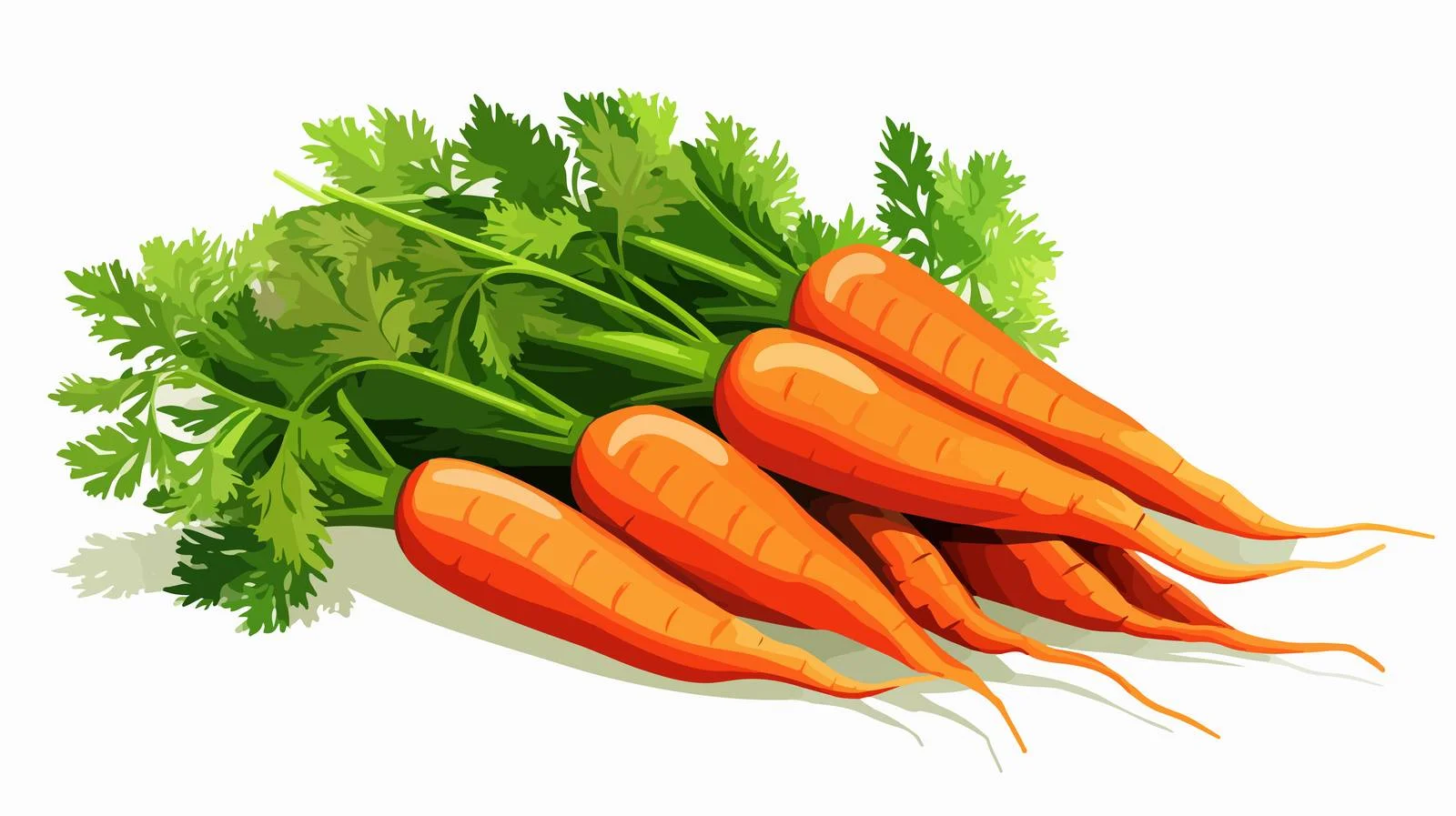 Orange Carrots Isolated Vector Illustration — free download from Dotvec