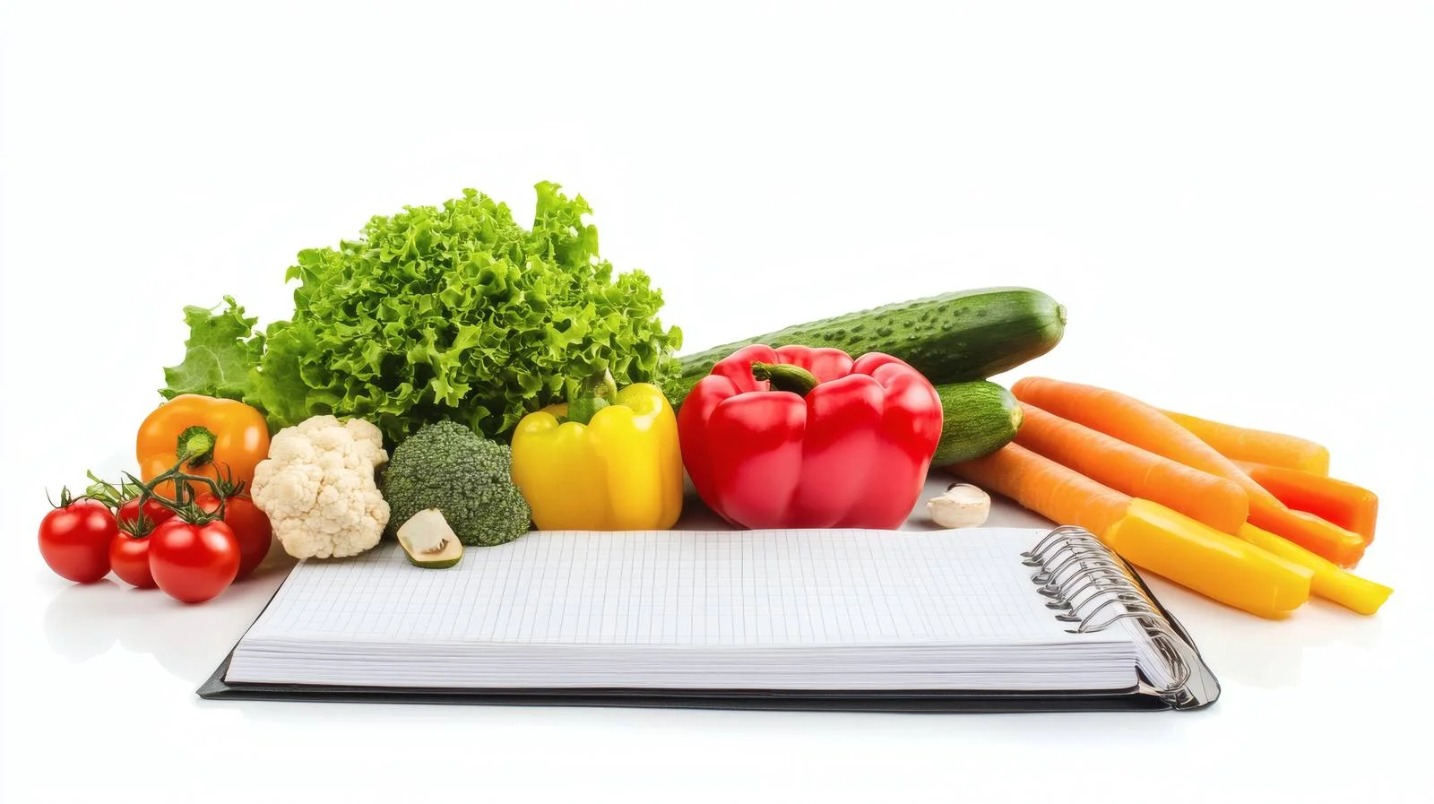 Nutritious Vegetarian Diet Plan on White — free download from Dotvec