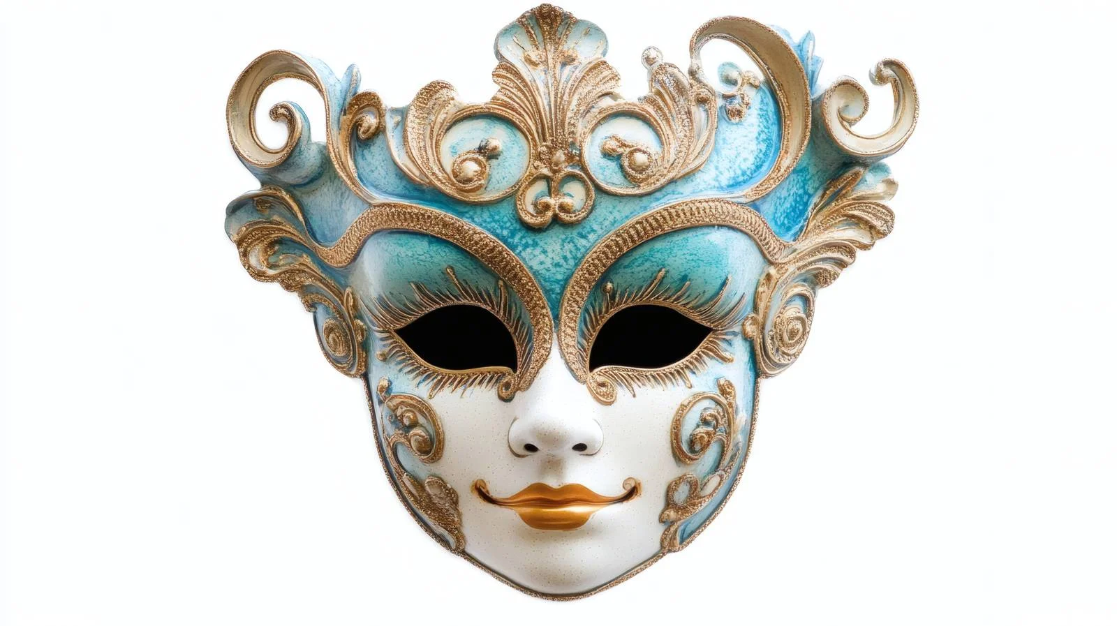 Elegant Venetian Mask on White Background — free download from Dotvec